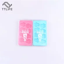 TTLIFE 8 отверстий силиконовый лоток для льда Форма в форме пингвина ледяное желе Печенье Шоколад Конфеты Плесень Коктейльная бар вечерние инструменты свободный цвет