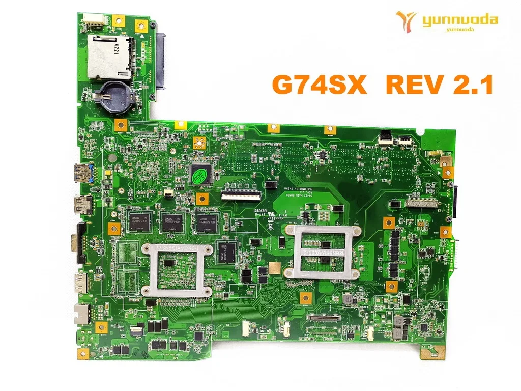 Оригинальная материнская плата для ноутбука ASUS G74SX, G74SX REV 2,1, протестированная хорошая