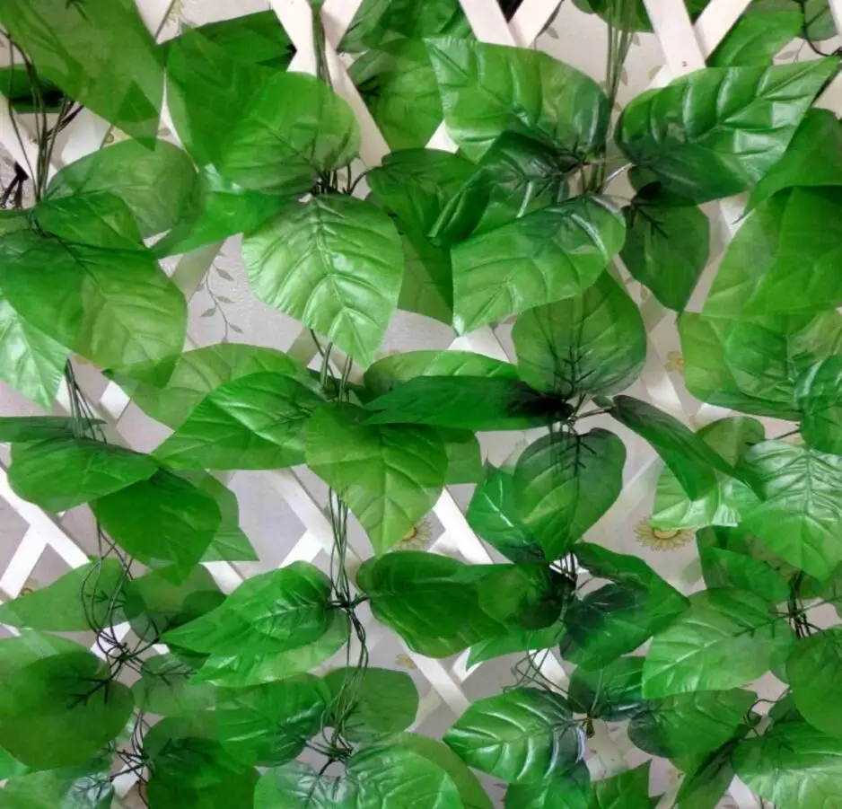 60PCS Artificial silk apple leaves ivy ,fake fabric foliage greenery