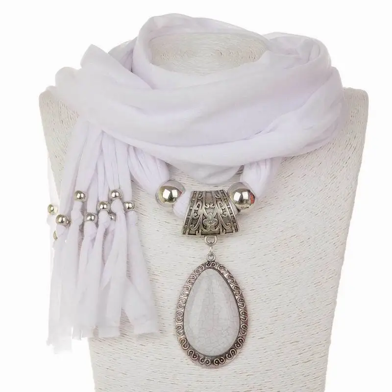 Весенний шарф RUNMEIFA из полиэстера подвеска ювелирные изделия сплава