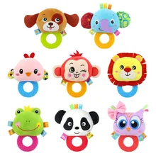 Buy INT'G Baby Rattles And Teethers Baby Plush Toys Stuffed Dolls Toys For Newborns Animal Hand Bells Soft Toys For Babies Infant Free Shipping