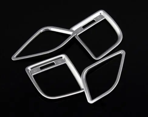 

CHROME DASHBOARD AIR VENT TRIM COVER BEZEL GARNISH FRONT INSERT FRAME SURROUND RING MOLDING 4PC FOR MAZDA CX-5 CX5 2013-2015