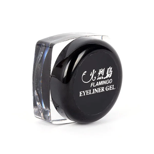 Черный карандаш для глаз Красота косметический Водонепроницаемый Eye Liner Eye Shadow гель макияж + кисть образец Szie 5 г