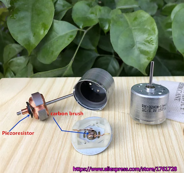 DC 3V 5V 6V 8V 6320RPM RK-320CH Mini 24mm Solar Power Motor Long Shaft DIY Toy