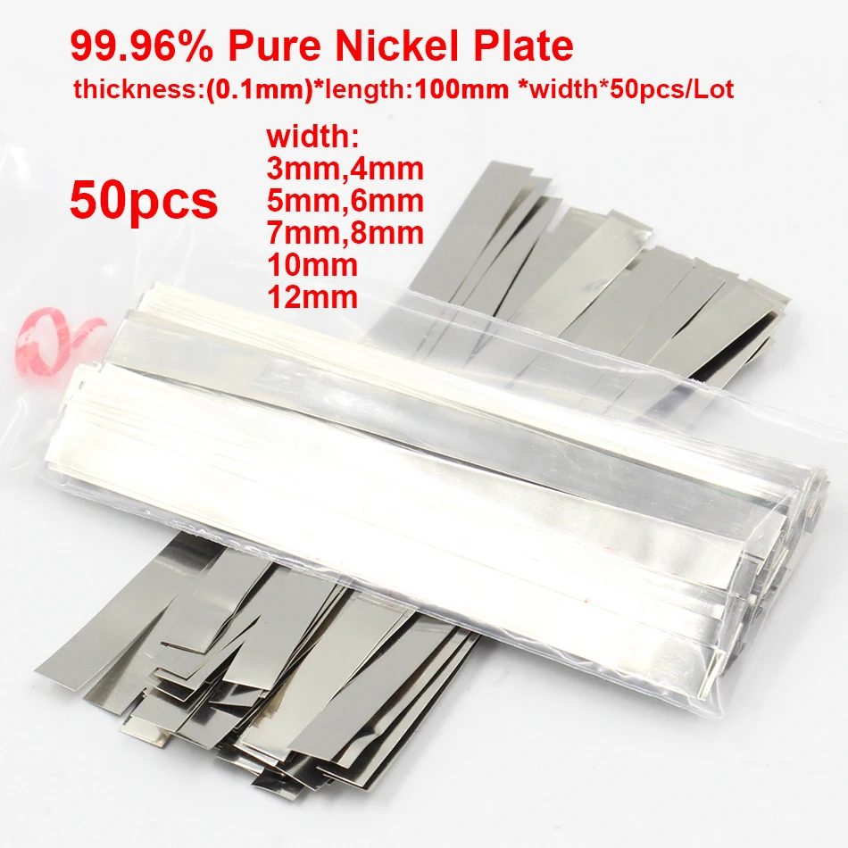 0.1mm x 100 99.96% Pure Nickel Plate Strap Strip Sheets for Battery Spot Welding Machine Welder Equipment|Welding Rods| | - AliExpress