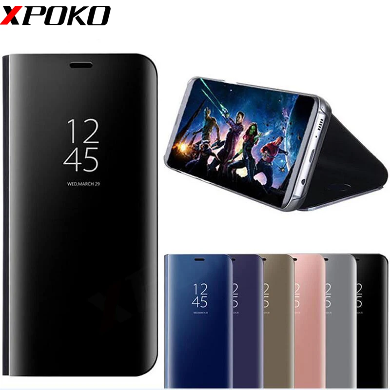 

XPOKO Smart View Case For Xiaomi Mi 6X 6 8 SE A1 Note 3 Flip Stand Case For Xiaomi Redmi 4A 6A Note 4 4X 5A 5 Plus Mirror Cover