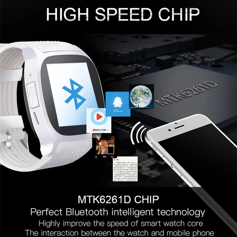 DOITOP M26 BlueTooth BT умные часы для Andriod модные носимые устройства напоминания шагомер
