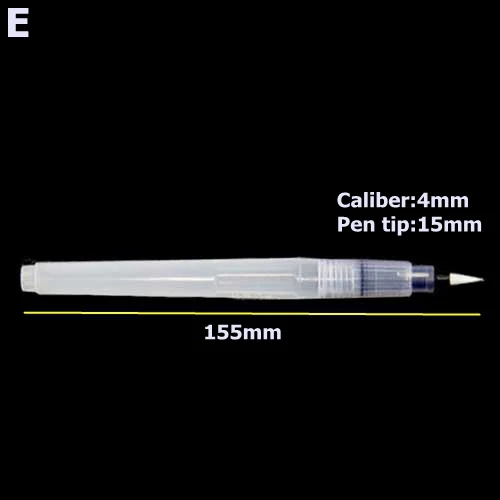 Многоразовая кисть для рисования, акварельная кисть, резервуар для воды, каллиграфия, кисть для рисования, маркер, ручка, цвет воды, для начинающих, принадлежности для рисования - Цвет: E