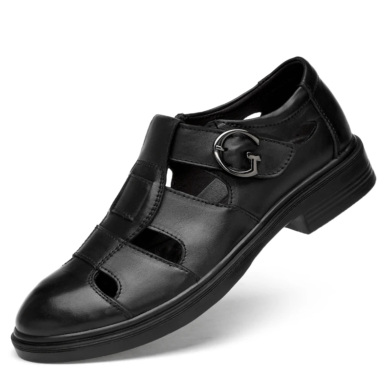 

WEST SCARP Men's Shoes Summer Genuine Leather Men Shoes Breathable Male Flats Business Men Sapatos Masculinos Gig Size 37-48