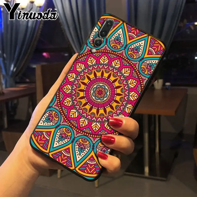 blue gold Mandala flower dream castcher