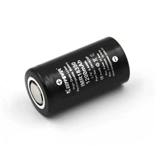 Keeppower 4 шт. IMR 18350 1200 мАч 10A разрядка UH1835P аккумуляторная батарея с Nitecore Новый I4 Digi
