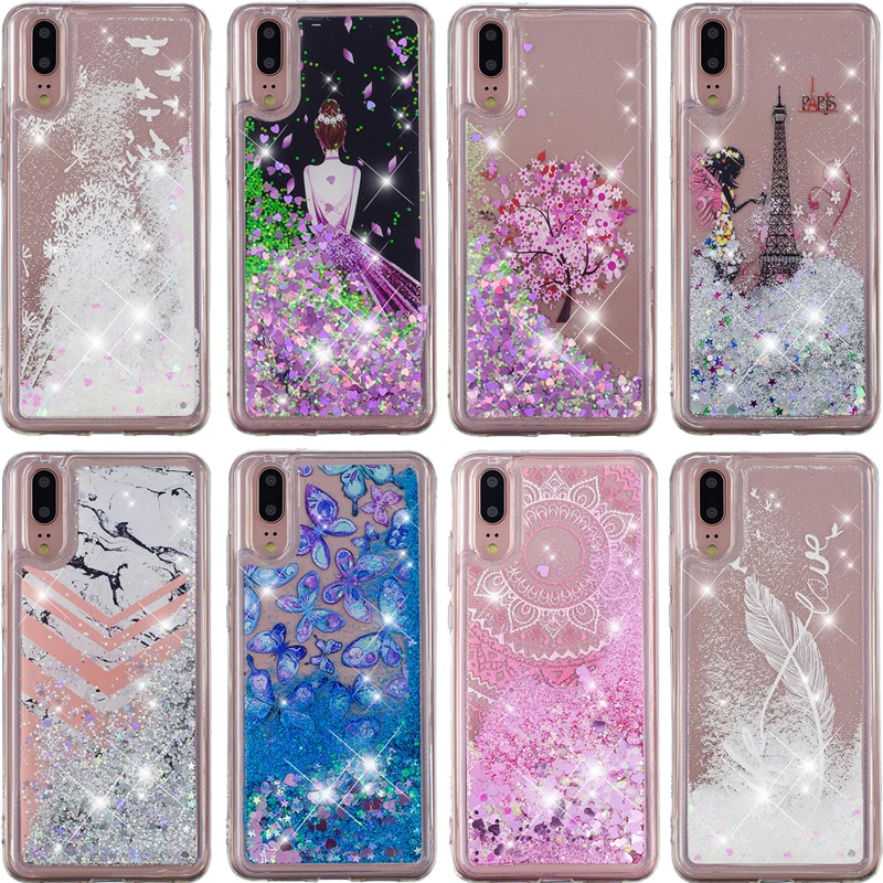 

Luxury Glitter Liquid Sand Quicksand Phone Soft TPU Silicone Case Cover Shell Coque for Huawei P20 Lite/Pro Nova 3e Mate 10 Lite