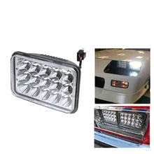 ECAHAYAKU 45 w 7 Polegada Praça Trabalho barra de Luz Alta/Baixa Feixe de Luz LED Lâmpadas de Farol Lâmpada luz de condução PARA O Carro Off road SUV