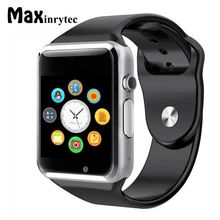 Дешевые Maxinrytec A1 Bluetooth Smart часы шаг подсчета Спорт инструмент удаленного Камера и синхронизации Функция для Android мобильного телефона