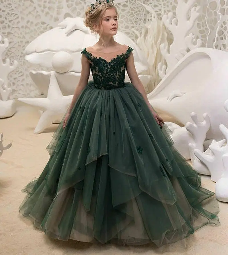 Bloem Meisje Jurken Prinses Pageant Wedding Prom Afstuderen Bruidsmeisje Verjaardag Bloem Meisje Jurken Prinses Pageant Wedding Prom Afstuderen Bruidsmeisje Verjaardag