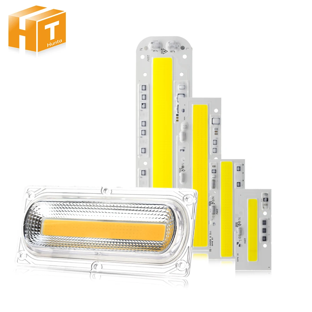 

LED COB Chip Lamp 30W 50W 100W 150W AC220V IP65 Smart IC Fit For DIY LED Floodlight White Warm White LED Lens For LED COB Lamps