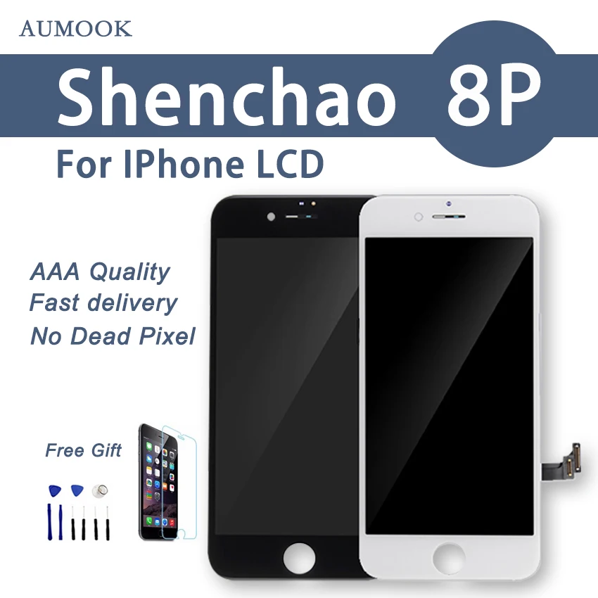 ShenChao ЖК дисплей для iPhone 8 plus Сенсорное стекло планшета экран в сборе с рама