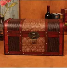 Continental retro antike hölzerne schatztruhe von kleinen holz aufbewahrungsbox kreativität Korea prinzessin schmuckschatulle