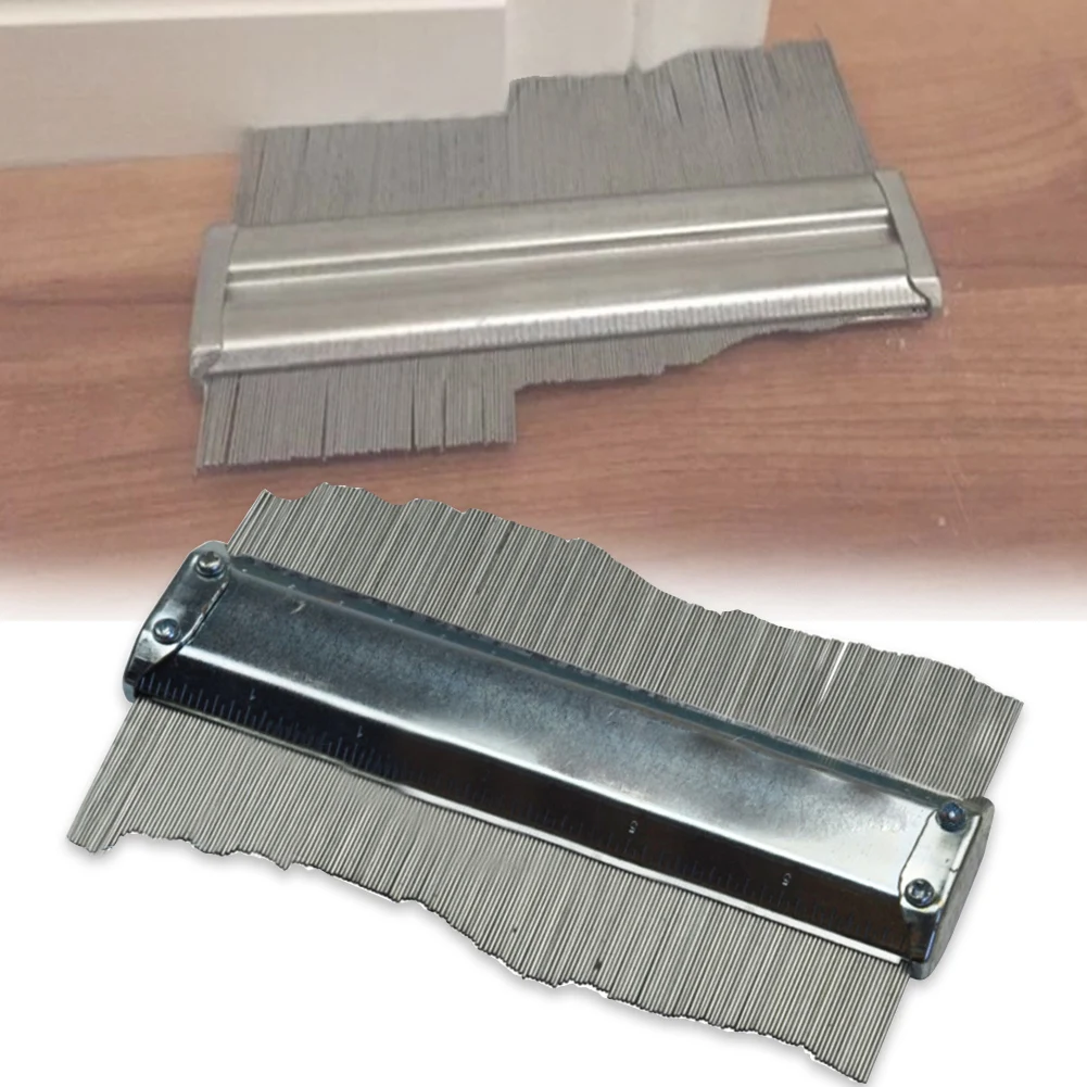 

150mm Wood Marking Laminated Tiles Carpet Home Winding Pipe Profile Gauge Universal Contour Copy Durable Metal Measuring Tools
