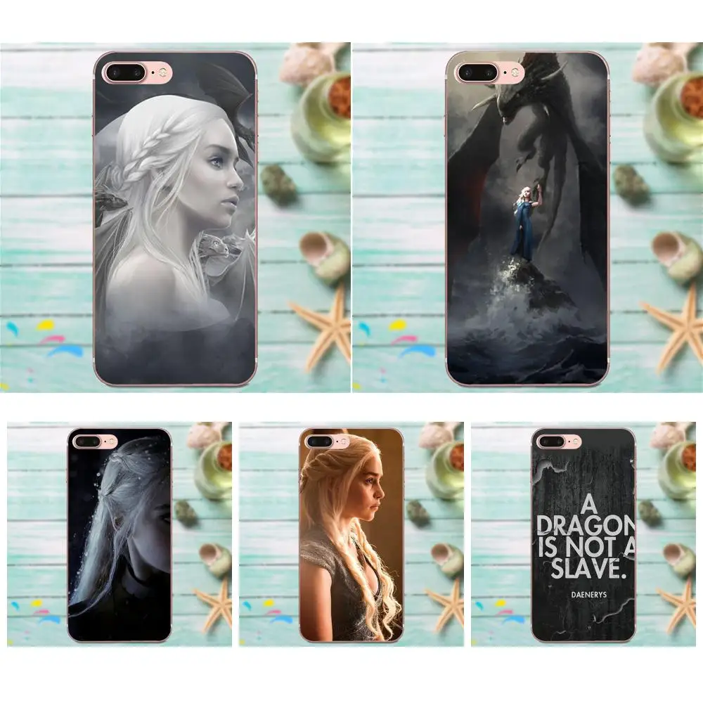 Для Apple iPhone X XS Max XR 4 4S 5 5C 5S SE 6 6S 7 8 Plus Мягкий чехол для мобильного телефона Daenerys Targaryen