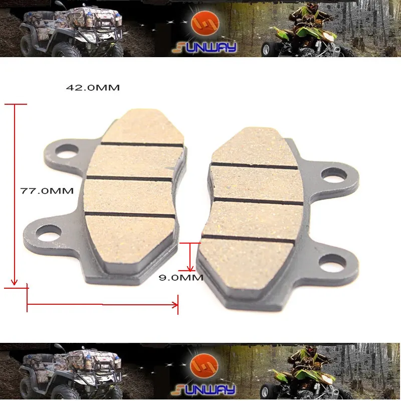 Motorcycle Brake Pads for Dirt Bike Pit Bike ATVs Go Kart Scooter Free