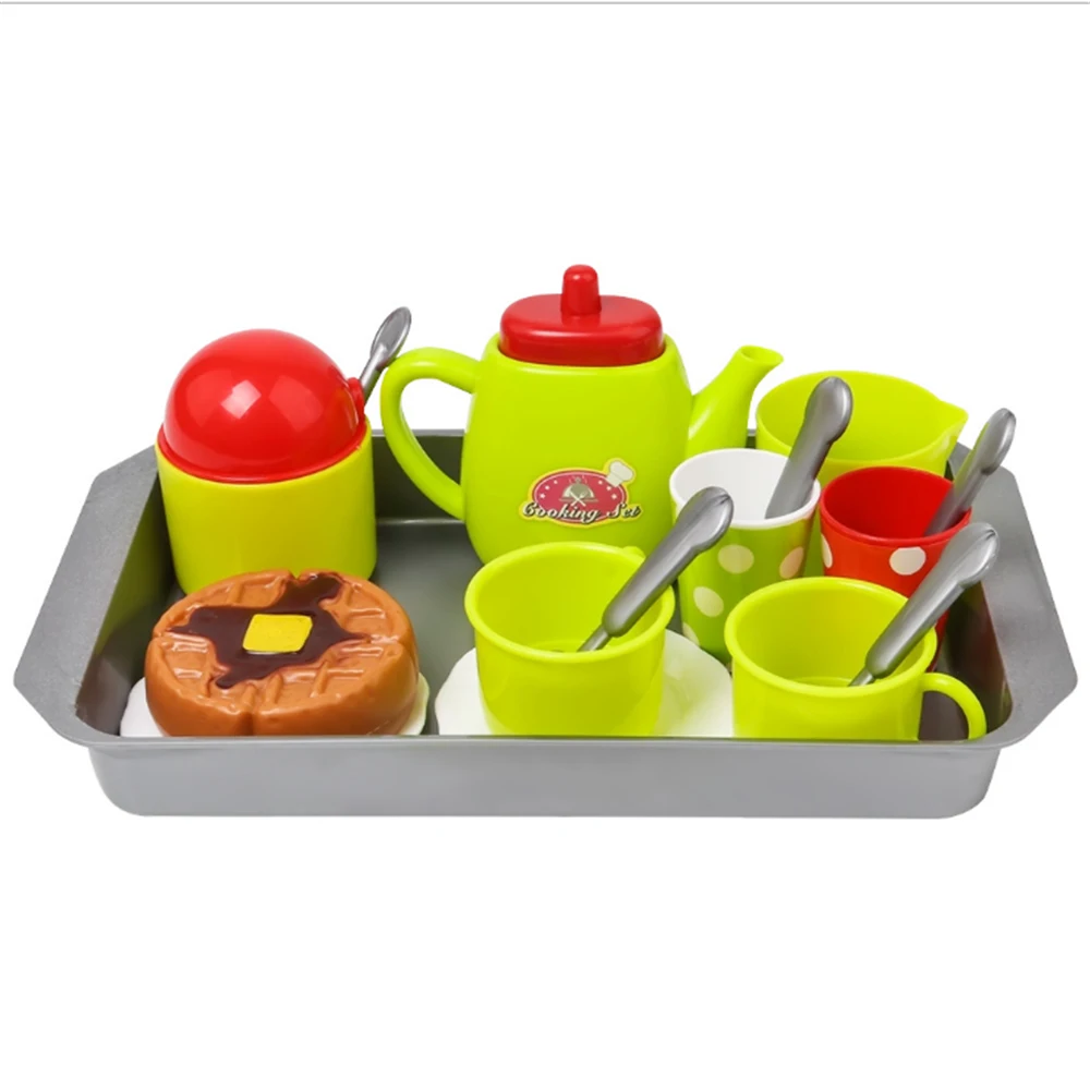 

Children's Tableware Mini Cute Coffee Machine Afternoon Tea Pretend Toy Play House Set Kitchen Toys For Children Random Color