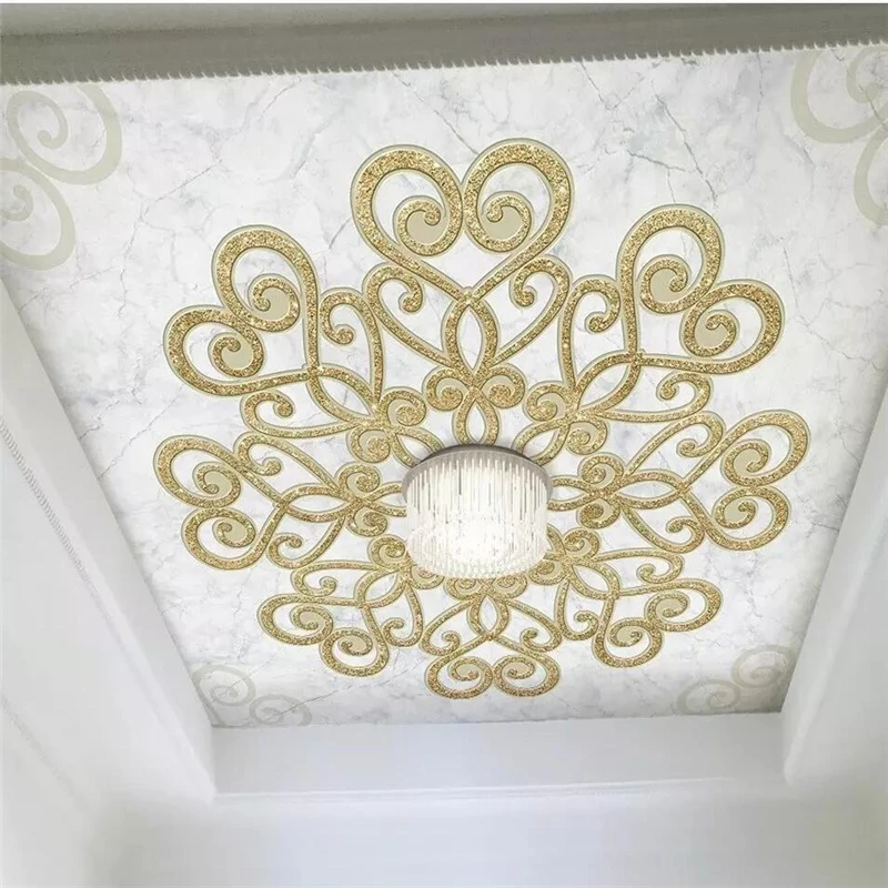 

beibehang Custom wallpaper papel de parede 3D photo mural luxury European marble texture golden pearl ceiling 3d wallpaper mural