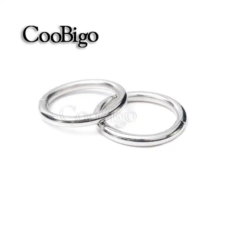 25X Non Welded Metal O Ring 5//8/"~2/'/' Nickel Backpack Harness Bag Accessories