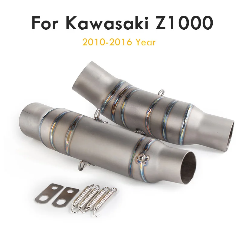 Z1000 Modified exhaust Motorcycle muffler exhaust pipe Stainless steel mid link pipe For