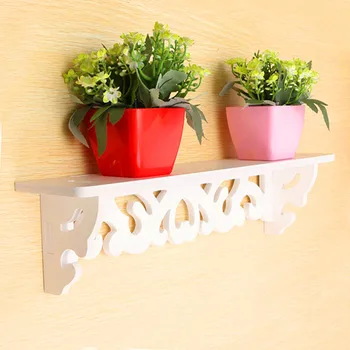 

1pc/lot White Wall Hanging Shelf Goods Convenient Rack Storage Holder Home Bedroom Decoration Ledge Home Decor S/M