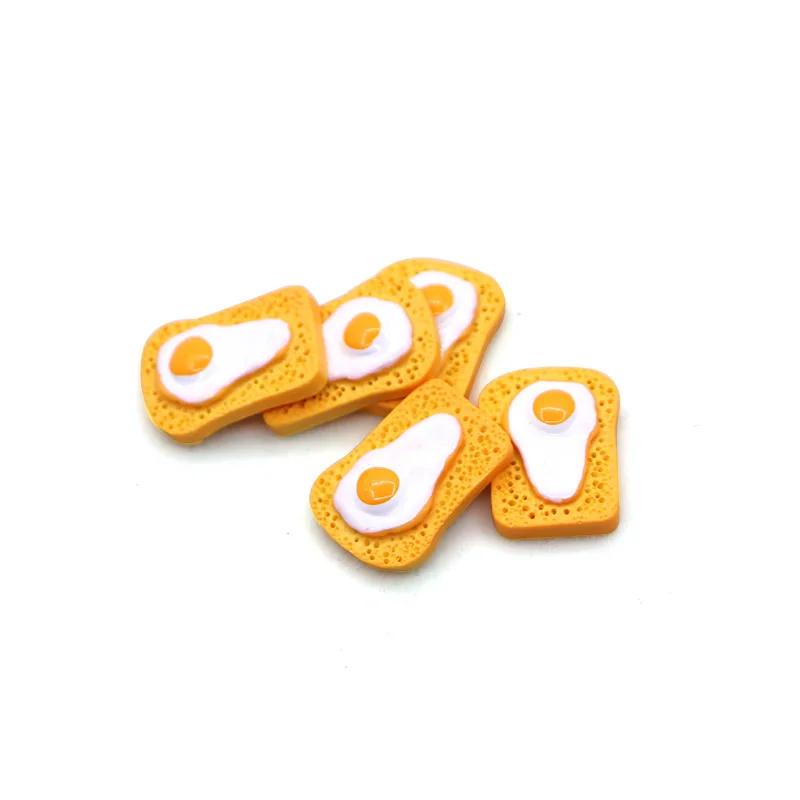 

8pcs Mini Food Fruits and Vegetables Kitchen Toys Breaded Poached Egg Food Resin Toy for Doll Children Kids Kitchen Girls Toys E