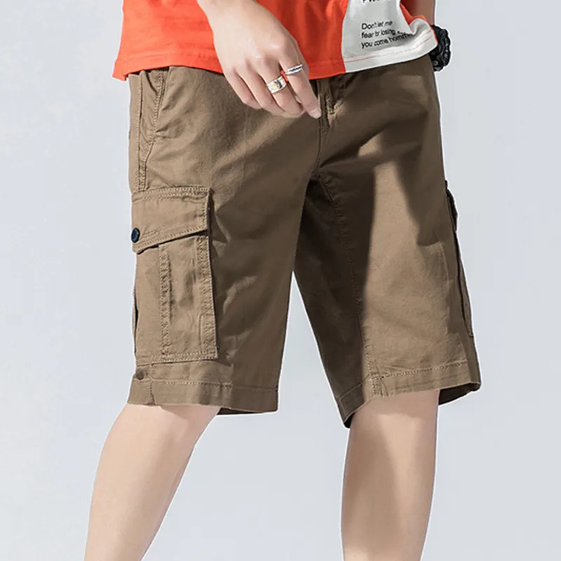 Новые летние мужские Товары для отдыха, качественные эластичные хлопковые модные мужские шорты, шорты для молодых мужчин