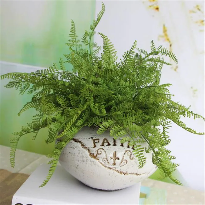 

High quality artificial plant fern simulation plant leaf creative plastic green plant home bedroom wedding new year decoration