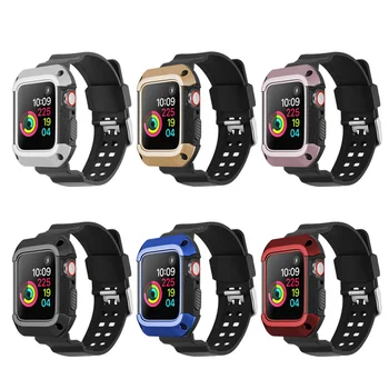 

Case + Watch Strap for Apple Watch 4 Series Iwatch 40mm 44mm Band TPU Bracelet Stainless Steel Belt Watchband