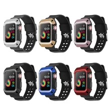 Case + Watch Strap for Apple Watch 4 Series Iwatch 40mm 44mm Band TPU Bracelet Stainless Steel Belt Watchband