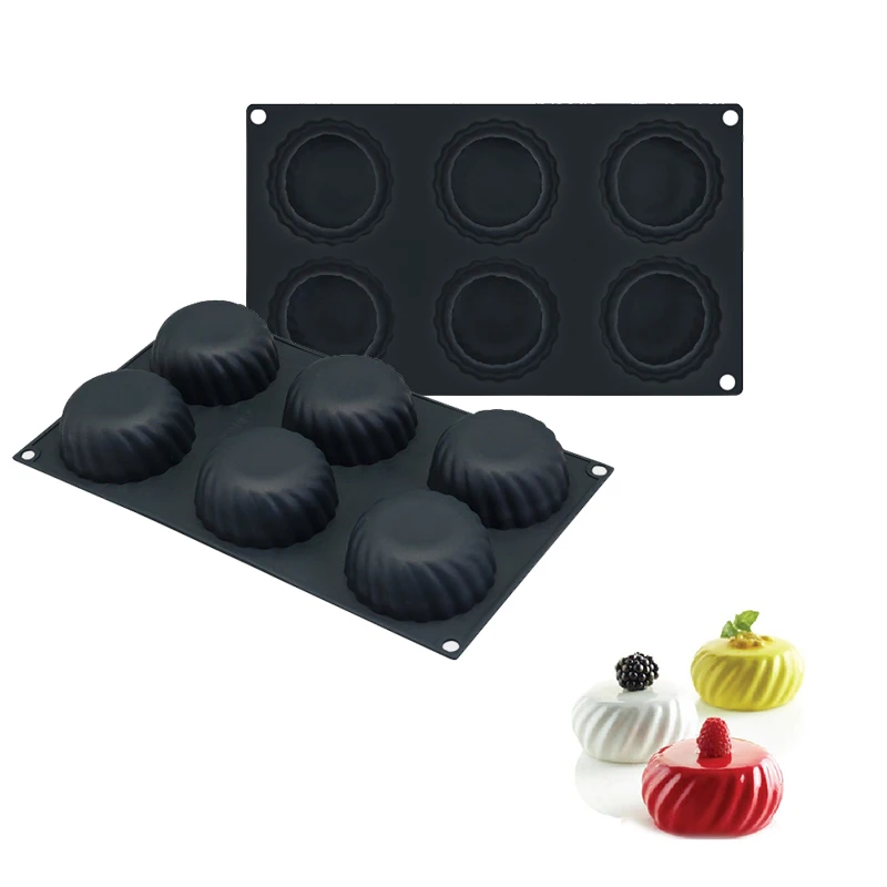

1PCS Silicone 3D Mooncake Shape Mold Cake Baking Decorating Tools For Chocolate Mousse Desserts Pastry Moulds Baking Tools
