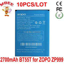 10 шт. 2700 мАч BT55T Аккумулятор для смартфонов ZOPO ZP999 ZP3X аккумулятор Акку PIL