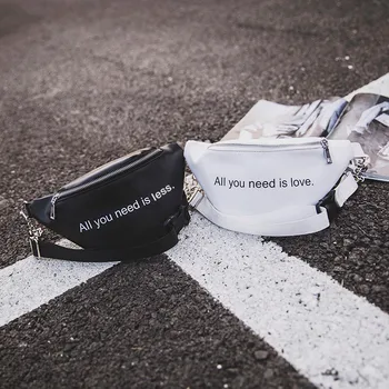 

Women Bag Fashion Letter Chain Leather Messenger Shoulder Chest bags for women bolsa masculina sac bandouliere femme bolso mujer