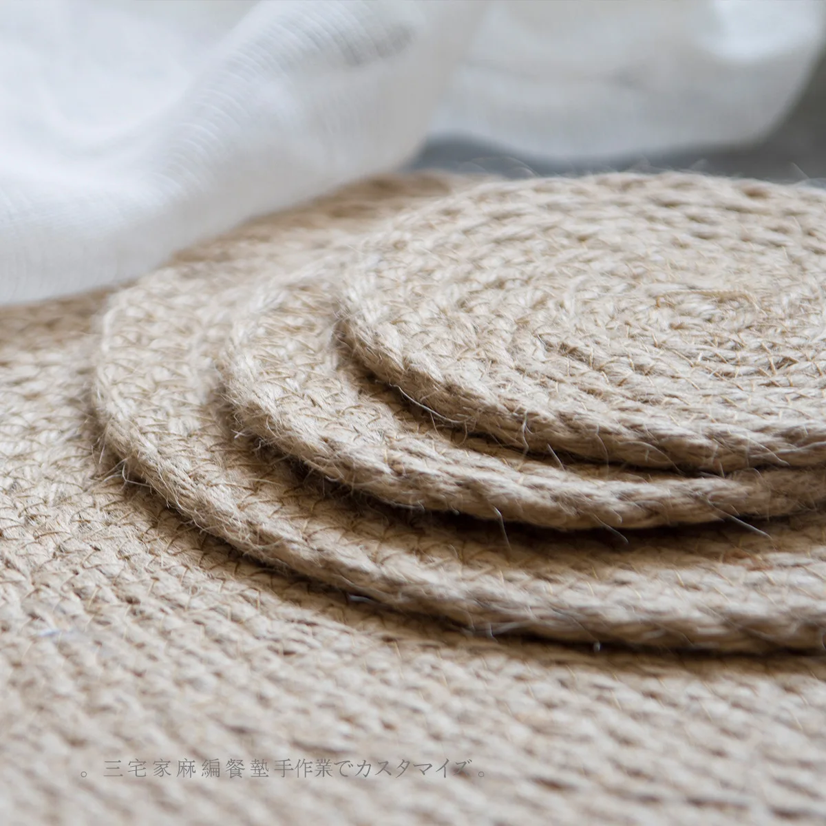 3Pcs/Lot Flax Straw Circular Thickened Home Furnishing Kitchen Table Anti Hot Insulation Pad Cup Dish Pot Mat Linen Hand Made 3Pcs/Lot Flax Straw Circular Thickened Home Furnishing Kitchen Table Anti Hot Insulation Pad Cup Dish Pot Mat Linen Hand Made