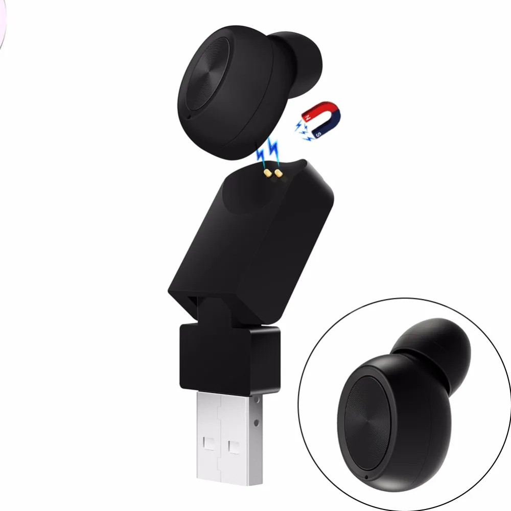 Portable mini wireless bluetooth headset with USB Charger