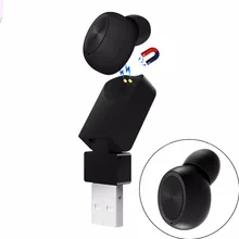 

Portable mini wireless bluetooth headset with magnetic USB Charger,stereo In-ear Earphone with Mic for Andriod and Ios phones