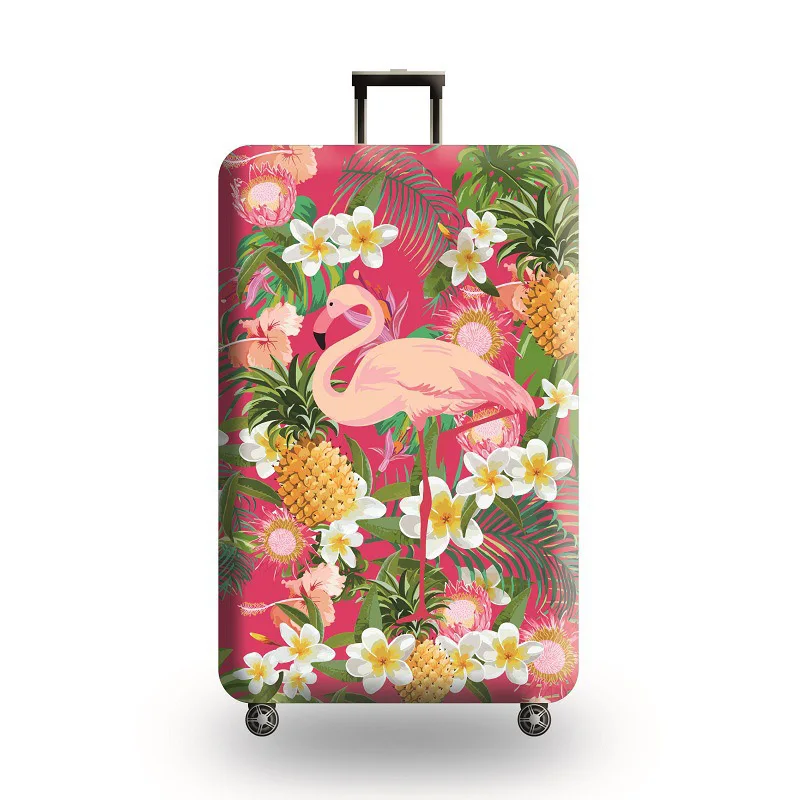 Различные стили аксессуары для путешествий Фламинго багажный чехол Чехол для чемодана защита от пыли растягивающиеся ткани Органайзеры - Цвет: Style E