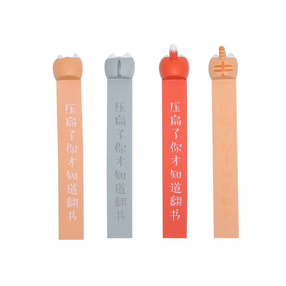 Lovely Cartoon Corgi Hamster Fox Ass Bookmarks Novelty Book Reading Gift for Kids Stationery Student Favors Dog Cat Book Markers