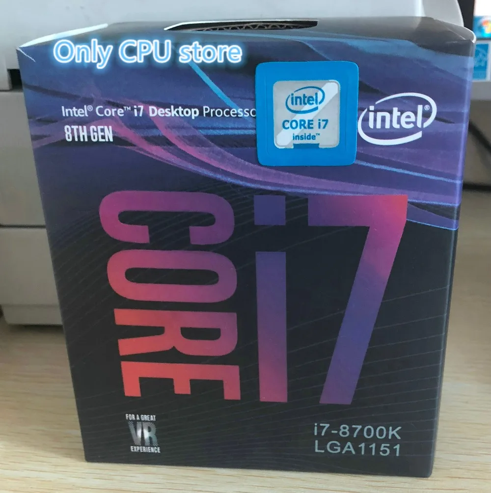 Intel PC компьютер Core 8 серии процессор I7 8700K I7-8700K в штучной упаковке процессор LGA 1151-land FC-LGA 14 шесть ядер ЦП