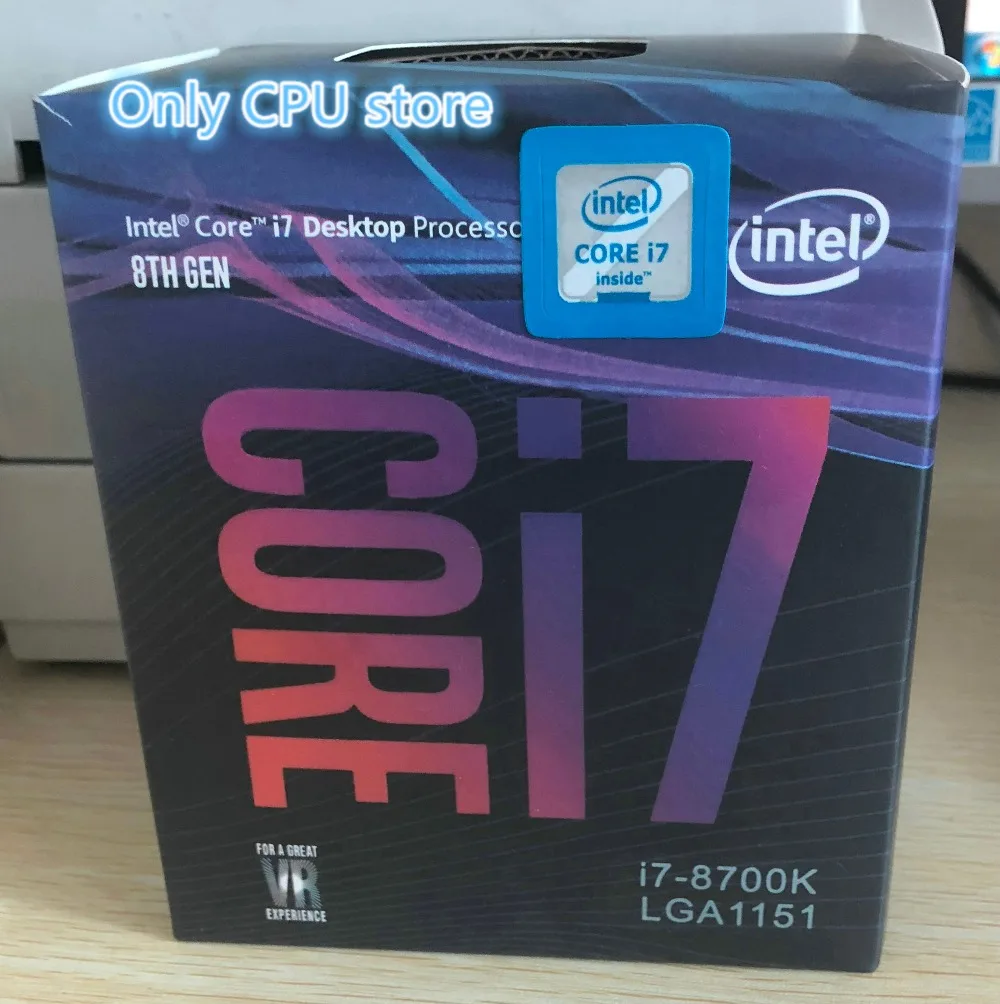 

Intel PC computer Core 8 series Processor I7 8700K I7-8700K Boxed processor CPU LGA 1151-land FC-LGA 14 Six Core cpu