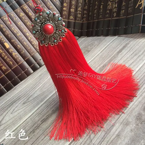 

Length 19cm DIY jewelry accessories Car accessories Dedicated full section tassels folk-custom Large flat-shaped tassel ear