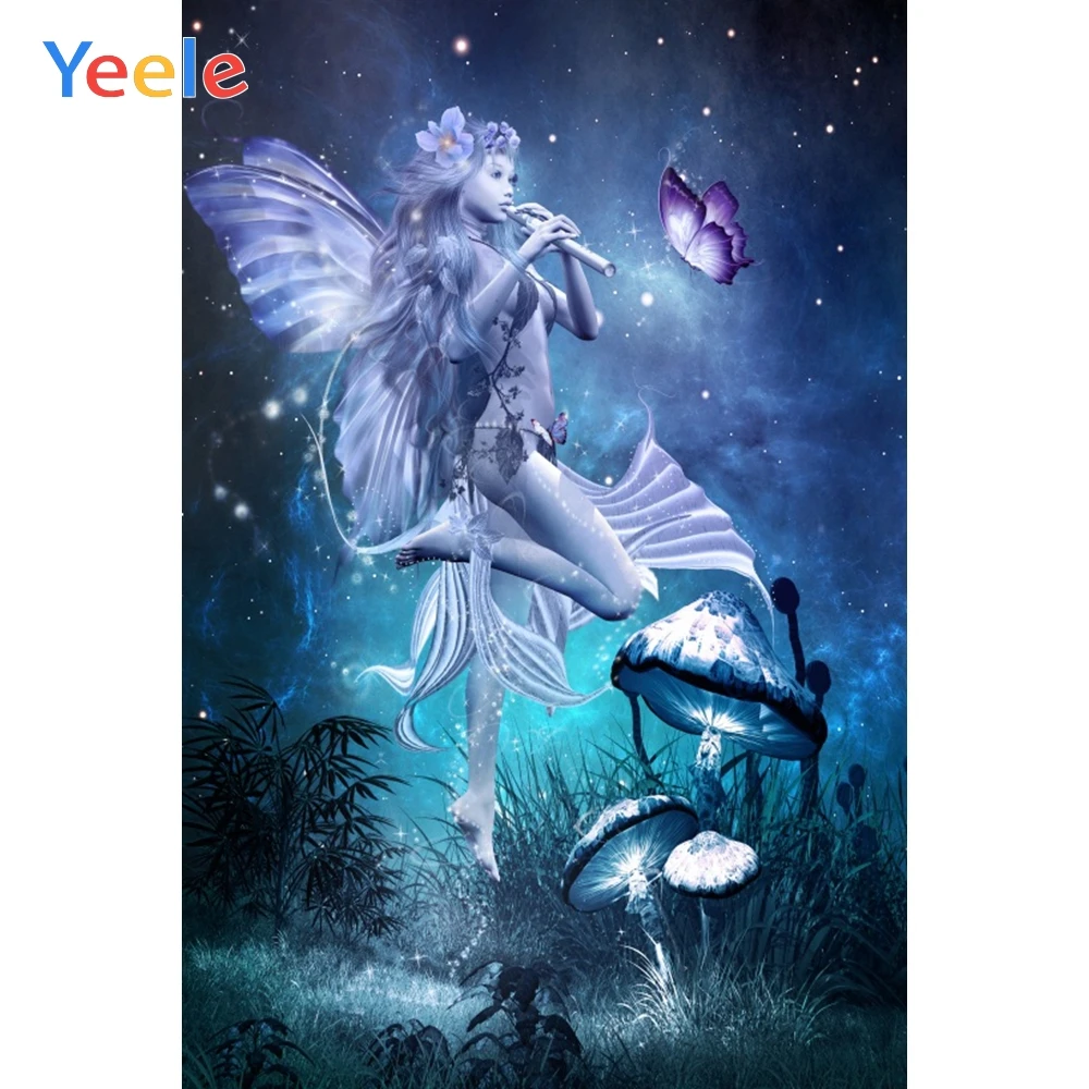 

Yeele Photocall Butterfly Fairy Glitter Room Decor Photography Backdrops Personalized Photographic Backgrounds For Photo Studio