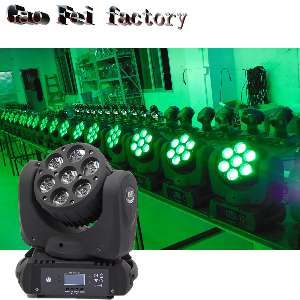

7x12w RGBW 4-In-1 LED Mini led Beam Light DMX512 Moving Head Light DJ /Bar /Party /Show /Stage Light LED Stage lighting