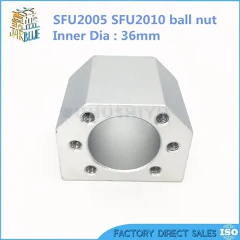 

Free shipping 3pcs/lot 2005 ball nut housing bracket holder aluminium for 20mm ball screw SFU2005 SFU2010 CNC parts