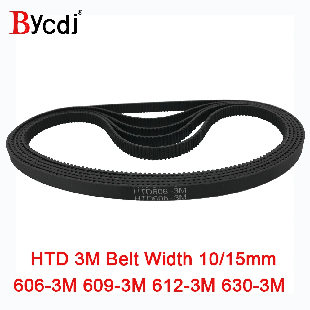 Зубчатый ремень Arc HTD 3M C = 606 609 612 630 ширина 10/15 мм Teeth202 203 204 210 HTD3M синхронный pulle606